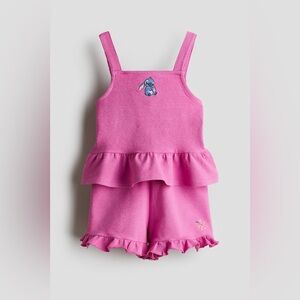 H&M pink Lilo and Stitch two piece set girls size 6/7
